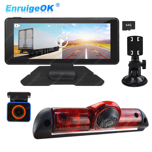 6.86" Monitor & Rear Brake Light Reversing Camera For Fiat Ducato Citroen Relay0