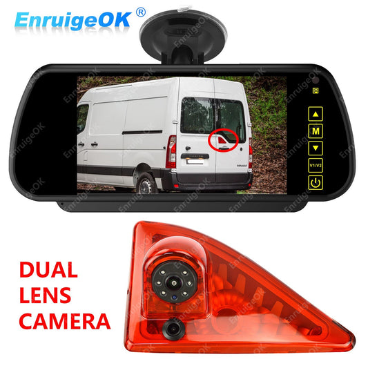 Reverse Camera For Renault Master MK3 Vauxhall Movano Brake Light Rear & Monitor0