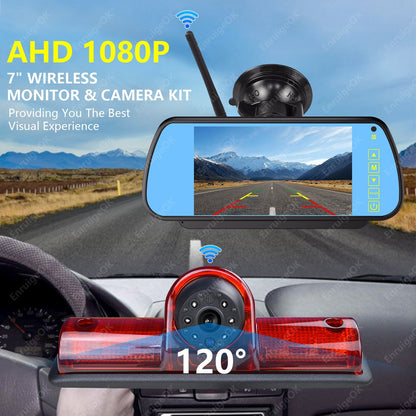 Wireless Brake Light Rear View Backup Camera Kit For Nissan NV 1500 2500 35002