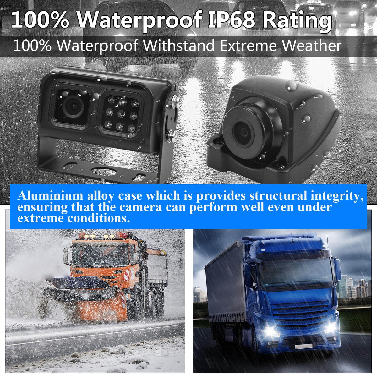 7'' Backup Camera System With Monitor Kit Back Parking Night Vision For Truck RV3