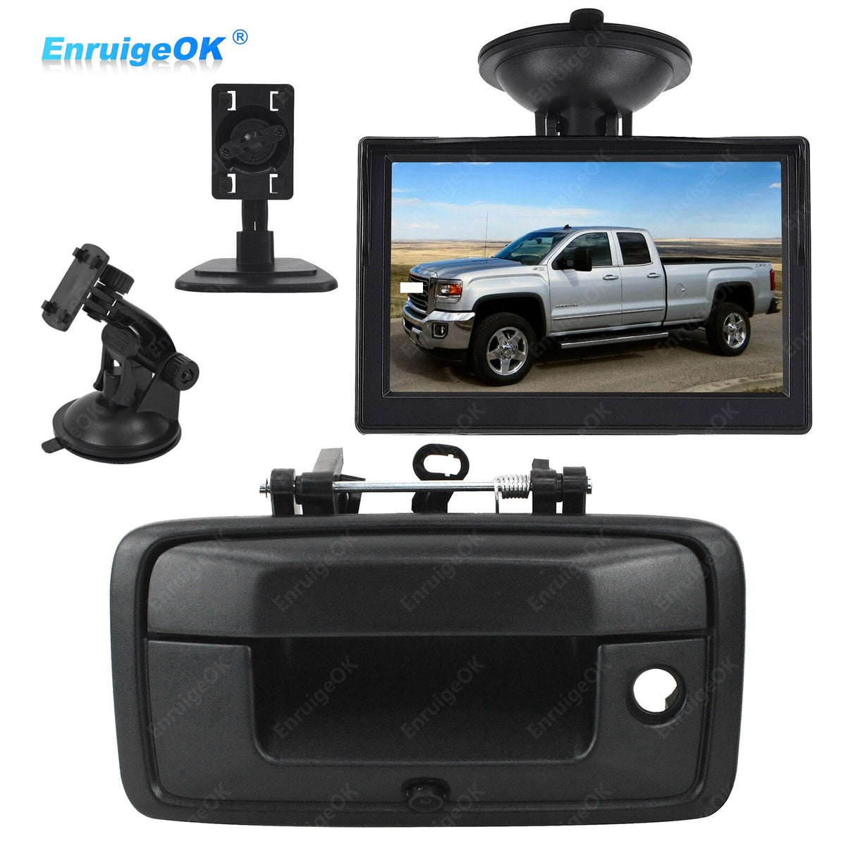 Tailgate Handle Backup Camera Kit For Chevy Silverado /GMC Sierra 1500 2500 35000