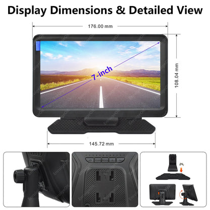 7" Monitor & Rear Brake Light Reversing Camera Kit For Fiat Ducato Citroen Relay13