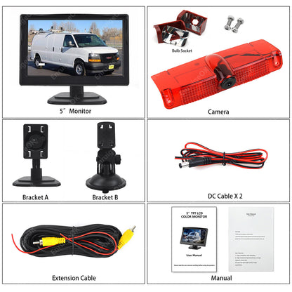 Brake Light Reverse Camera Kit For Chevrolet Express GMC Savana Van 2003-20169