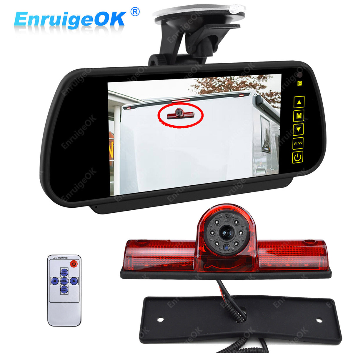 Universal High Level Brake Light Reversing Camera Kit for Vans Motorhomes0