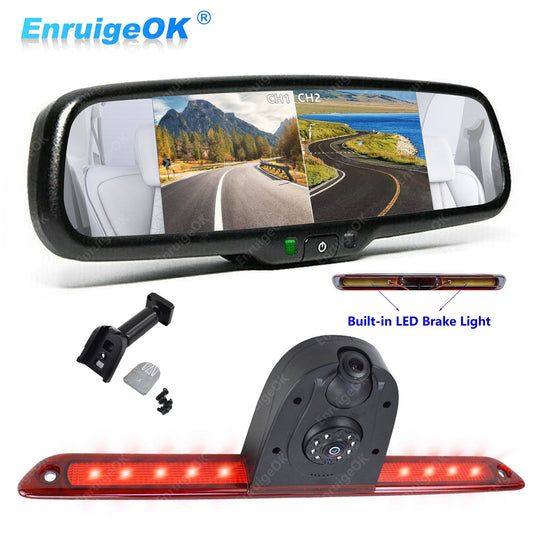 Dual-Lens Brake Light Reverse Camera Kit for Mercedes-Benz Sprinter VW Crafter0