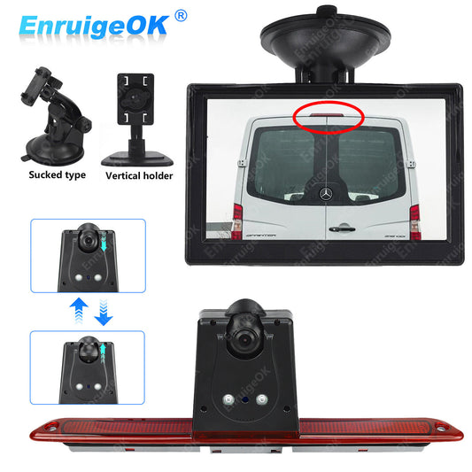 Reverse Camera For Mercedes Sprinter VW Crafter Brake Light Rear & 5" Monitor0
