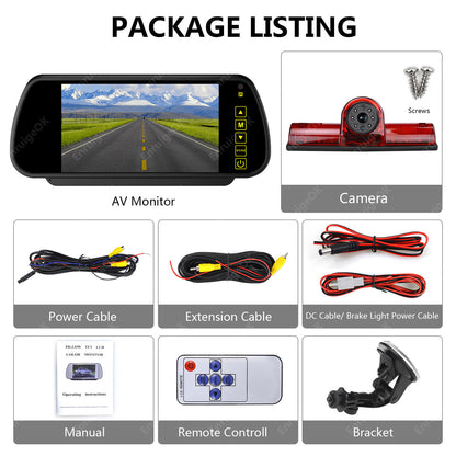 Universal High Level Brake Light Reversing Camera Kit for Vans Motorhomes6