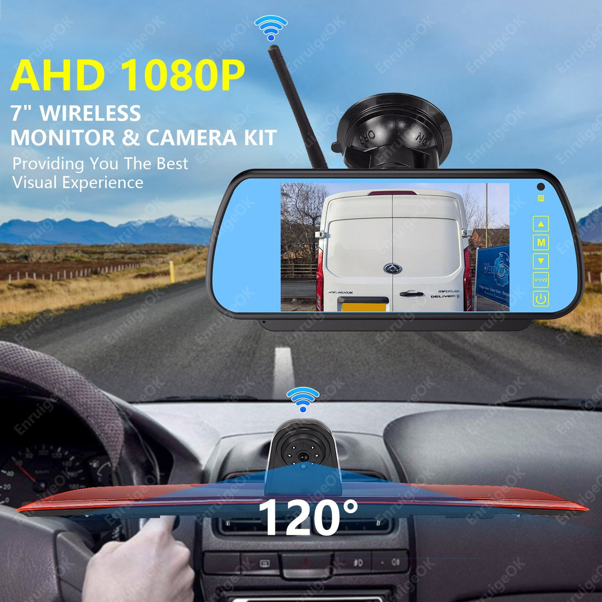 Wireless Rear Brake Light Camera Kit for Maxus V90 Deliver 9 Vans 2019 onwards2