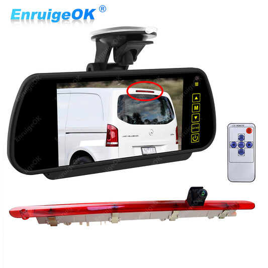 7" Monitor & Brake Light Reverse Camera Kit for Mercedes Vito W447 Tailgate0
