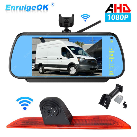 Wireless Rear Brake Light Reversing Camera for Ford Transit 350 MK8 & 7" Monitor0