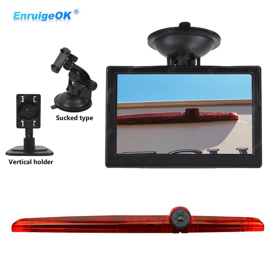 Surface Mounted 3rd Brake Light Backup Camera Universal for Coachmen Class C RVs0
