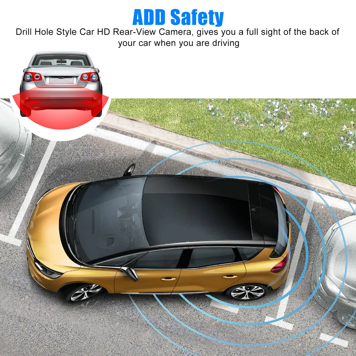 170° Car Rear View Backup Camera Reverse Parking Cam Waterproof HD Night Vision5