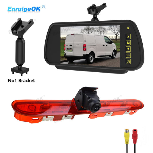 7" Monitor Rear Brake Light Reversing Camera for Peugeot Expert Toyota ProAce0
