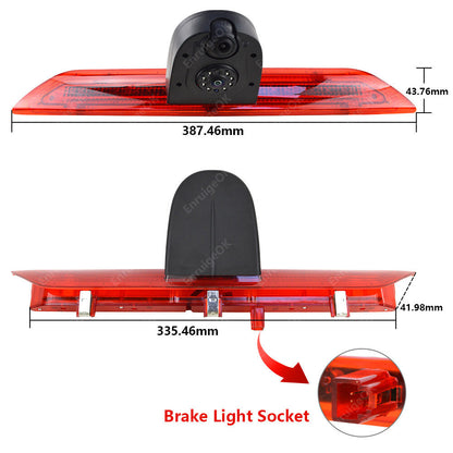 Rear Brake Light Reversing Camera for Ford Transit 350 MK8 & Dual Split Monitor4
