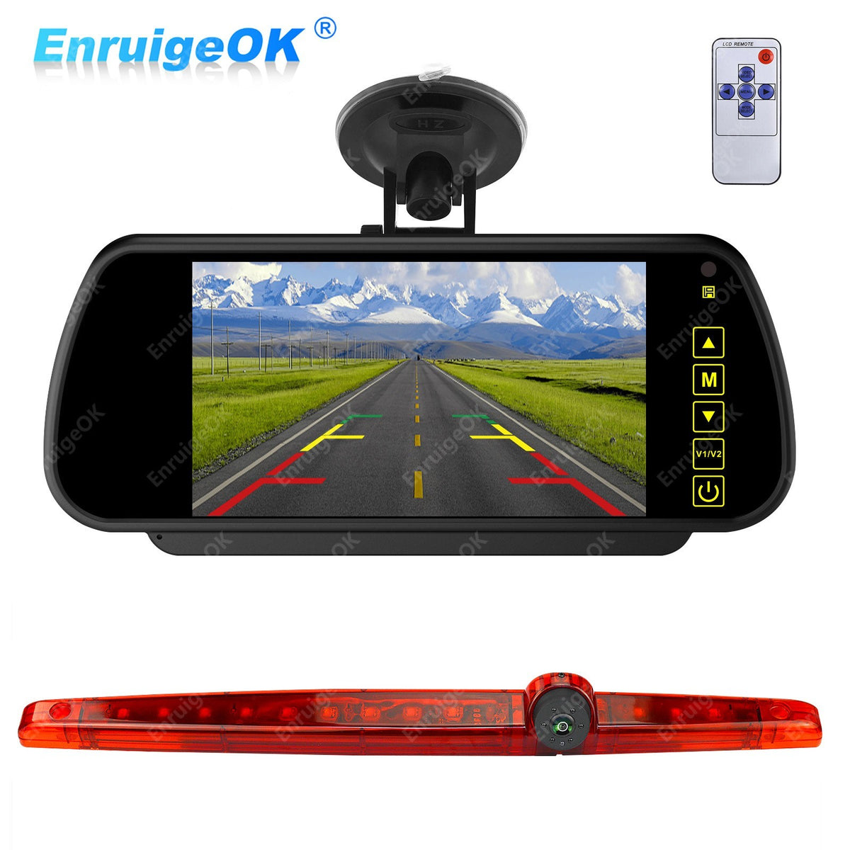 Universal Rear Brake Light Reversing Camera for  Coachmen RV Class C &7" Monitor0
