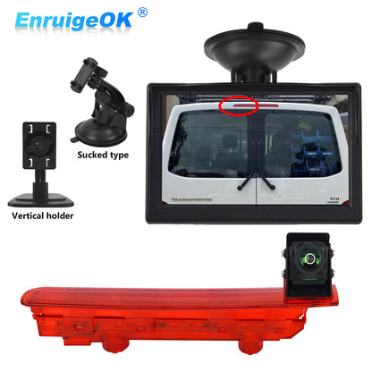 Brake Light Reverse Camera Kit & 5" Monitor for VW Transporter T5/T6 Barn Doors0