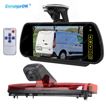 Rear Brake Light Reverse Camera For Ford Transit Connect 2014-2023 & 7" Monitor0