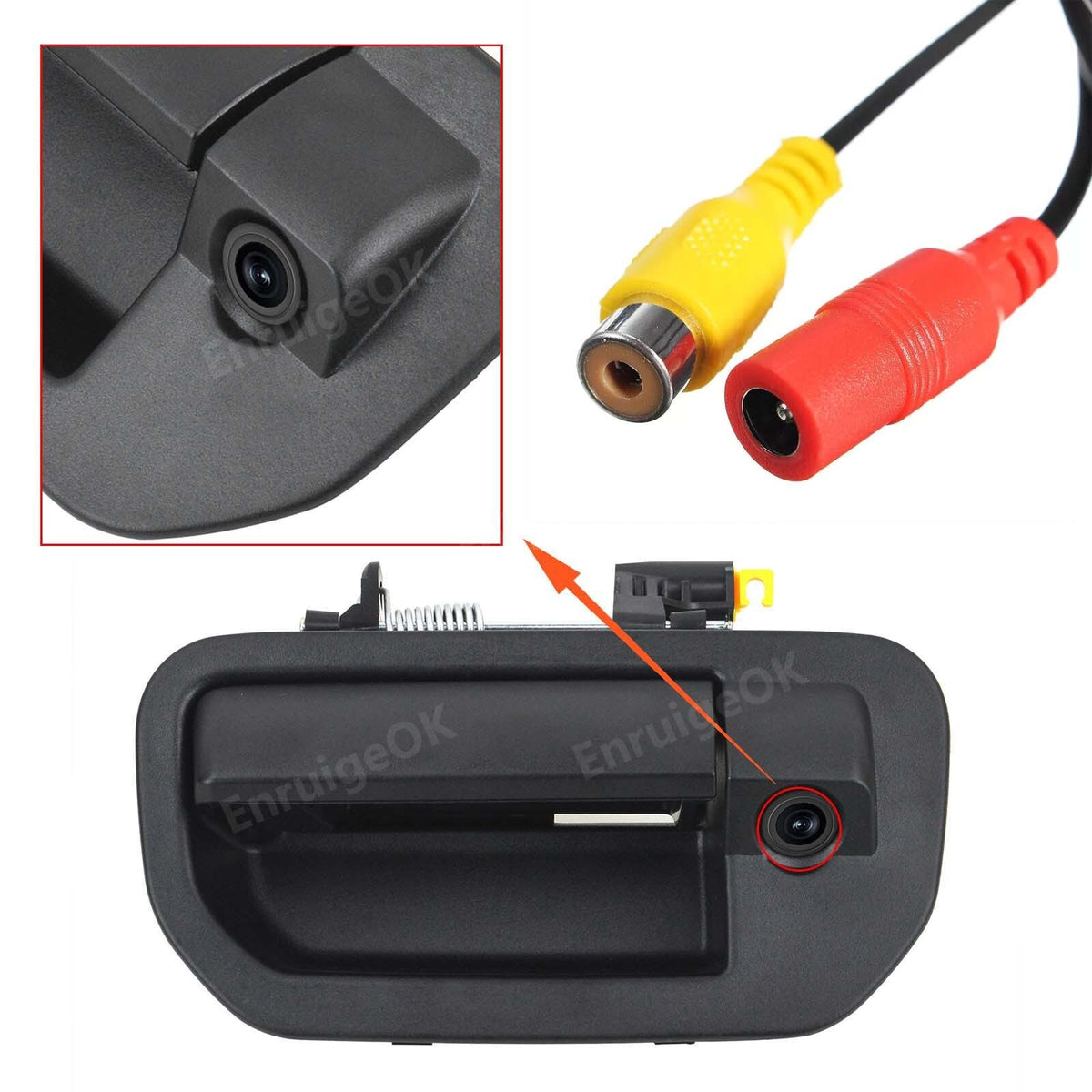 For Honda Ridgeline (2006-2014) Tailgate Handle with Rear View Backup Camera Kit3