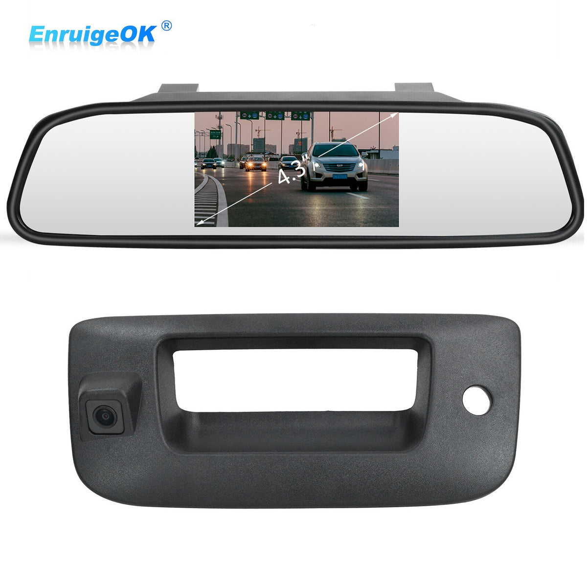 Tailgate Handle Backup Camera Kit For Chevy Silverado GMC Sierra 1500 2500 35000