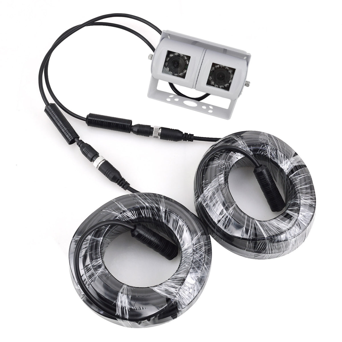 9" Split Screen DVR Monitor & AHD Dual Commercial Rear View Reversing Camera Kit18