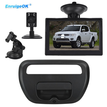 Tailgate Handle with Backup Camera Kit for Mitsubishi L200 Triton 2005-20150
