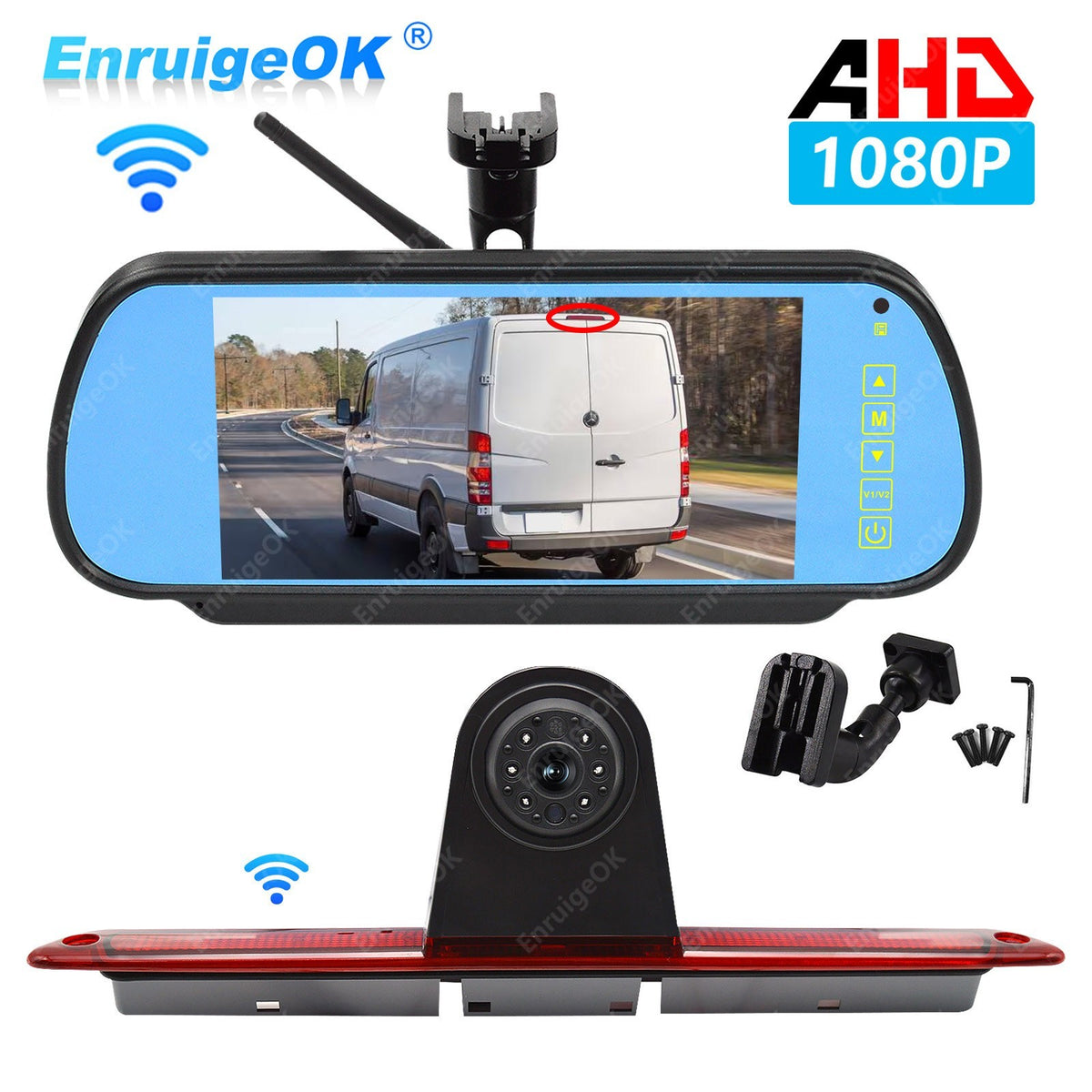 Mercedes-Benz Sprinter VW Crafter HD Rear Brake Light Reversing Camera Kit