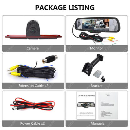 Dual-Lens Brake Light Reverse Camera Kit for Mercedes-Benz Sprinter VW Crafter22