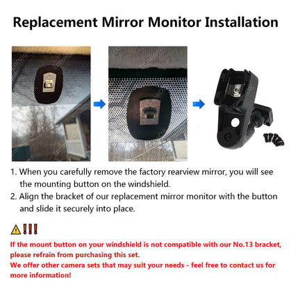 7" Monitor Brake Light Reversing Camera For Mercedes-Benz Citan / Renault Kangoo5