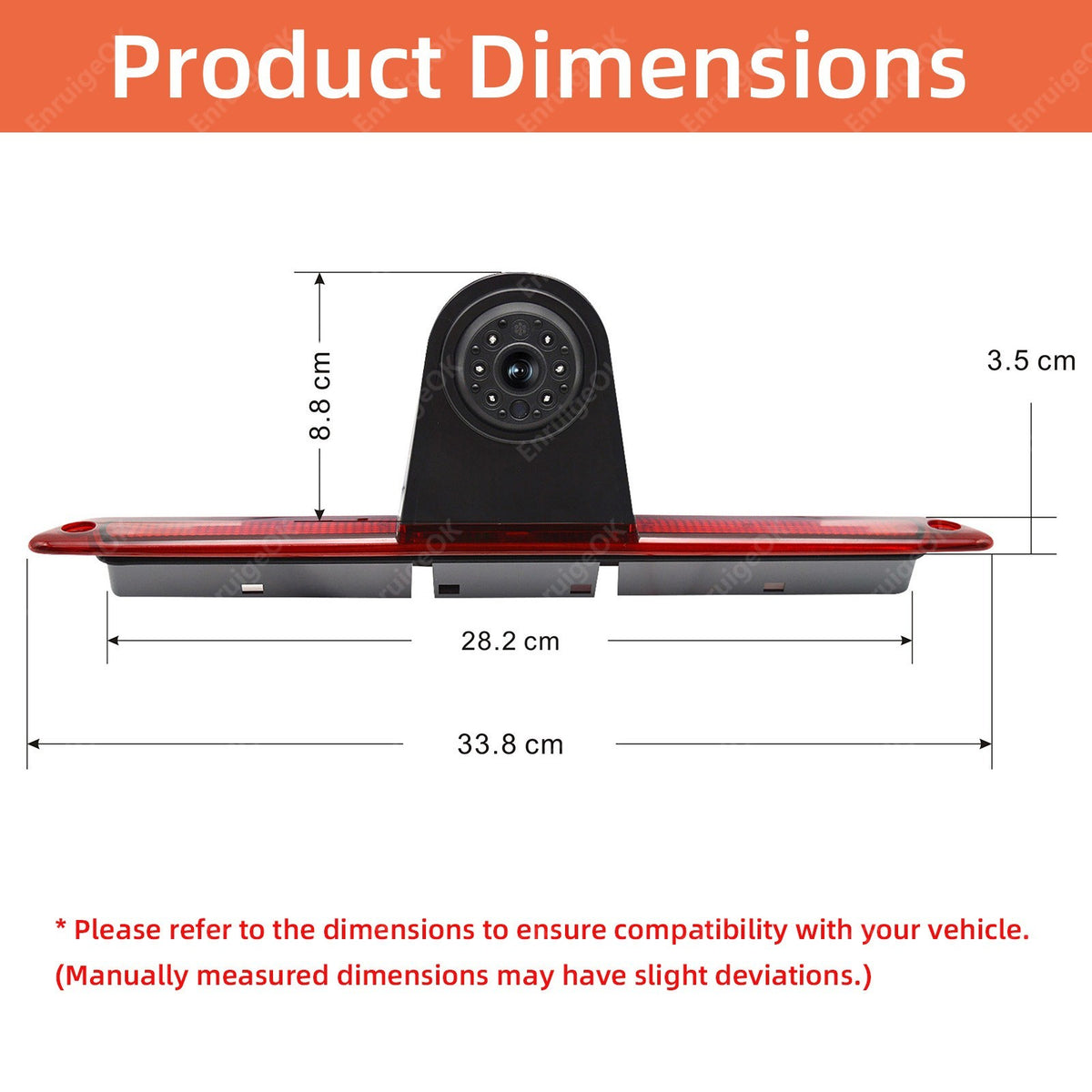3rd Brake Light Rear View Backup Camera For Mercedes Sprinter / VW Crafter MK13
