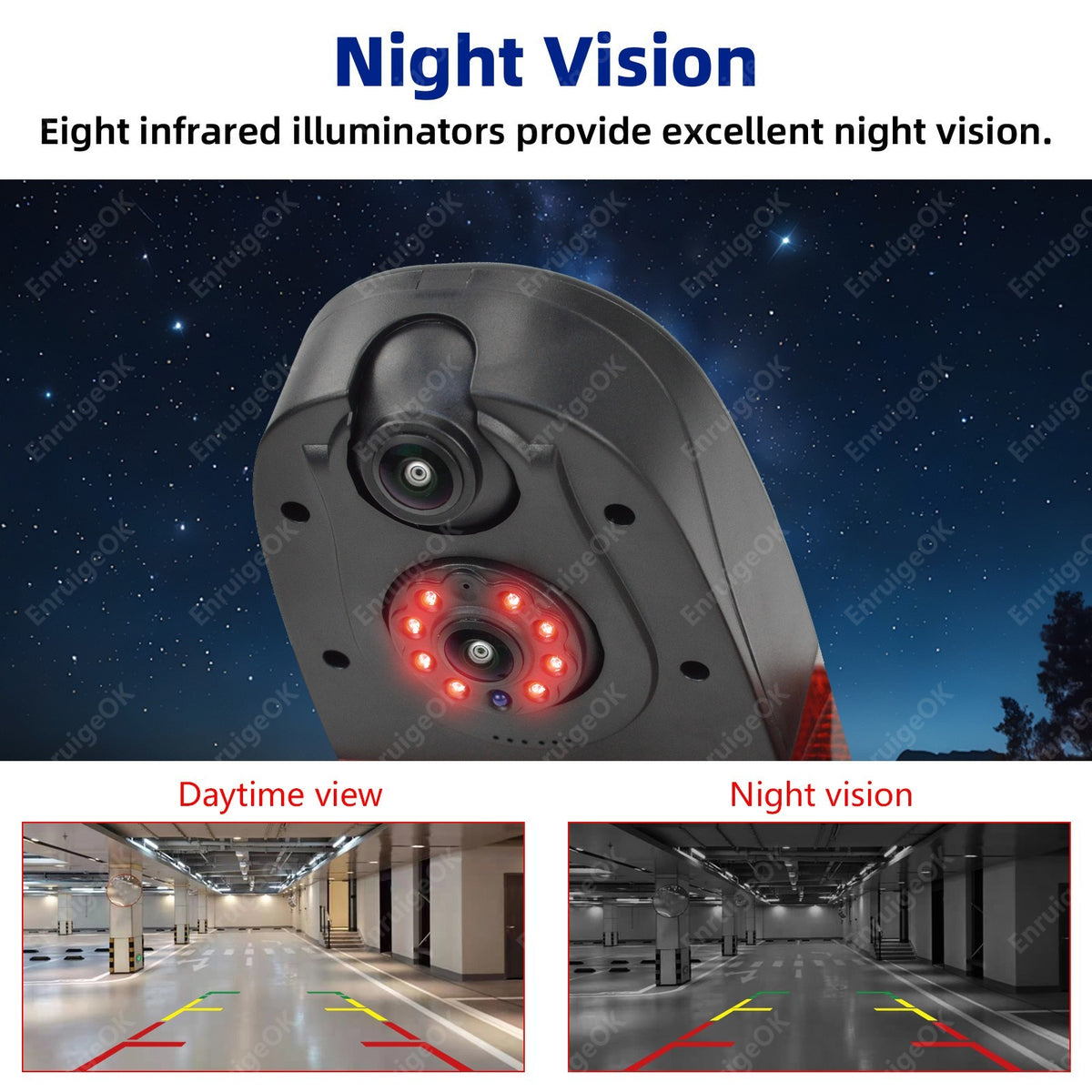 Dual Lens 3rd Brake Light Backup Camera Kit for Mercedes-Benz V-Class V260 V260L9