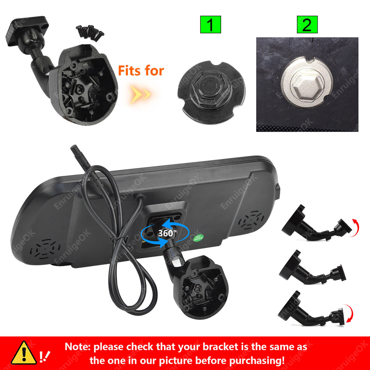 7" Monitor Brake & Dual Light Reversing Camera For Peugeot Boxer, Citroen Relay13