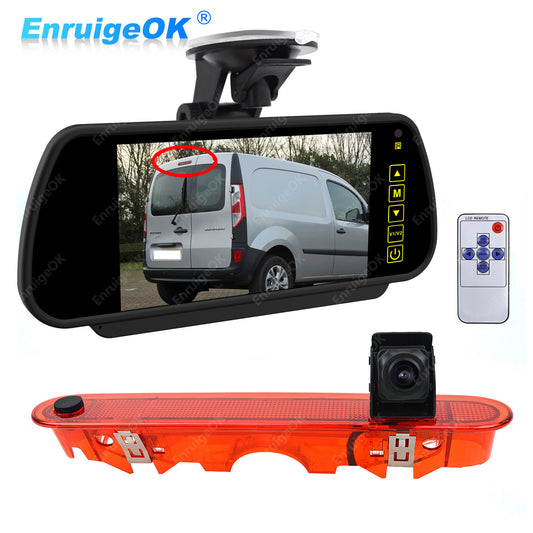 Brake Light Reversing Camera For Mercedes-Benz Citan Renault Kangoo & 7" Monitor0
