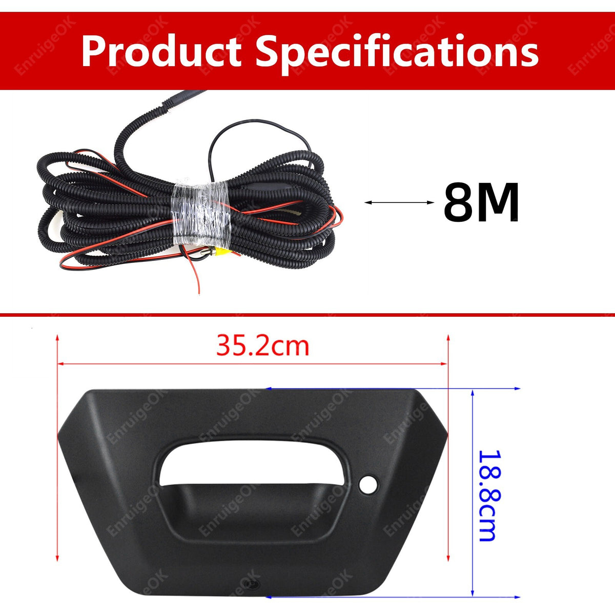 For 2002-2006 Chevy Avalanche Tailgate Handle with Backup Camera &4.3'' Monitor5