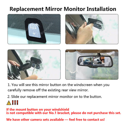 Rear Brake Light Reversing Camera for Ford Transit 350 MK8 & Dual Split Monitor9
