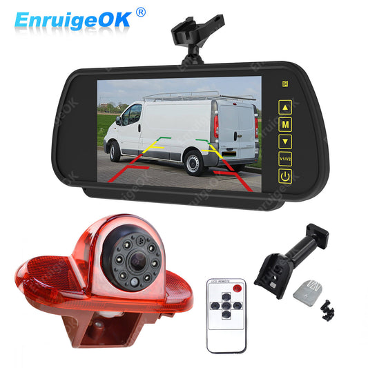 7'' Monitor Rear Brake Light Reversing Camera for Renault Trafic Vauxhall Vivaro0