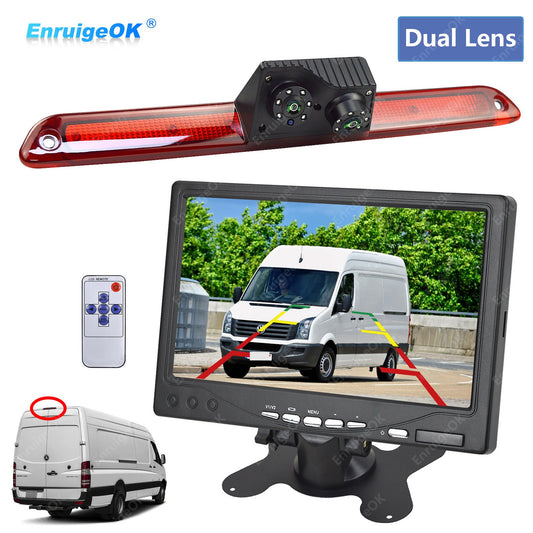 Dual Reverse Camera Kit For VW Crafter Mercedes Sprinter W639 Brake Light Rear0