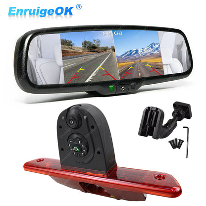 Citroen Dispatch 2007-2016 Dual Brake Light Reverse Camera & 6.86'' Split Screen0