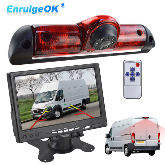 Fiat Ducato Citroen Relay Peugeot Boxer Rear Brake Light Reversing Camera Kit0