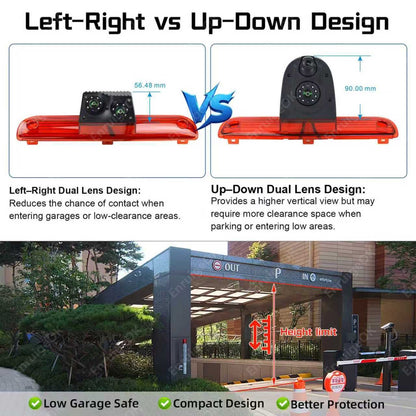 Dual Brake Light Reversing Camera For Citroen Relay Fiat Ducato Peugeot Boxer8