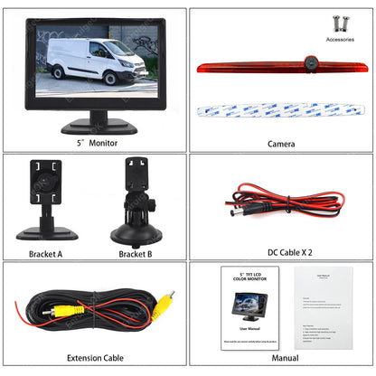 Surface Mounted 3rd Brake Light Backup Camera Universal for Coachmen Class C RVs16
