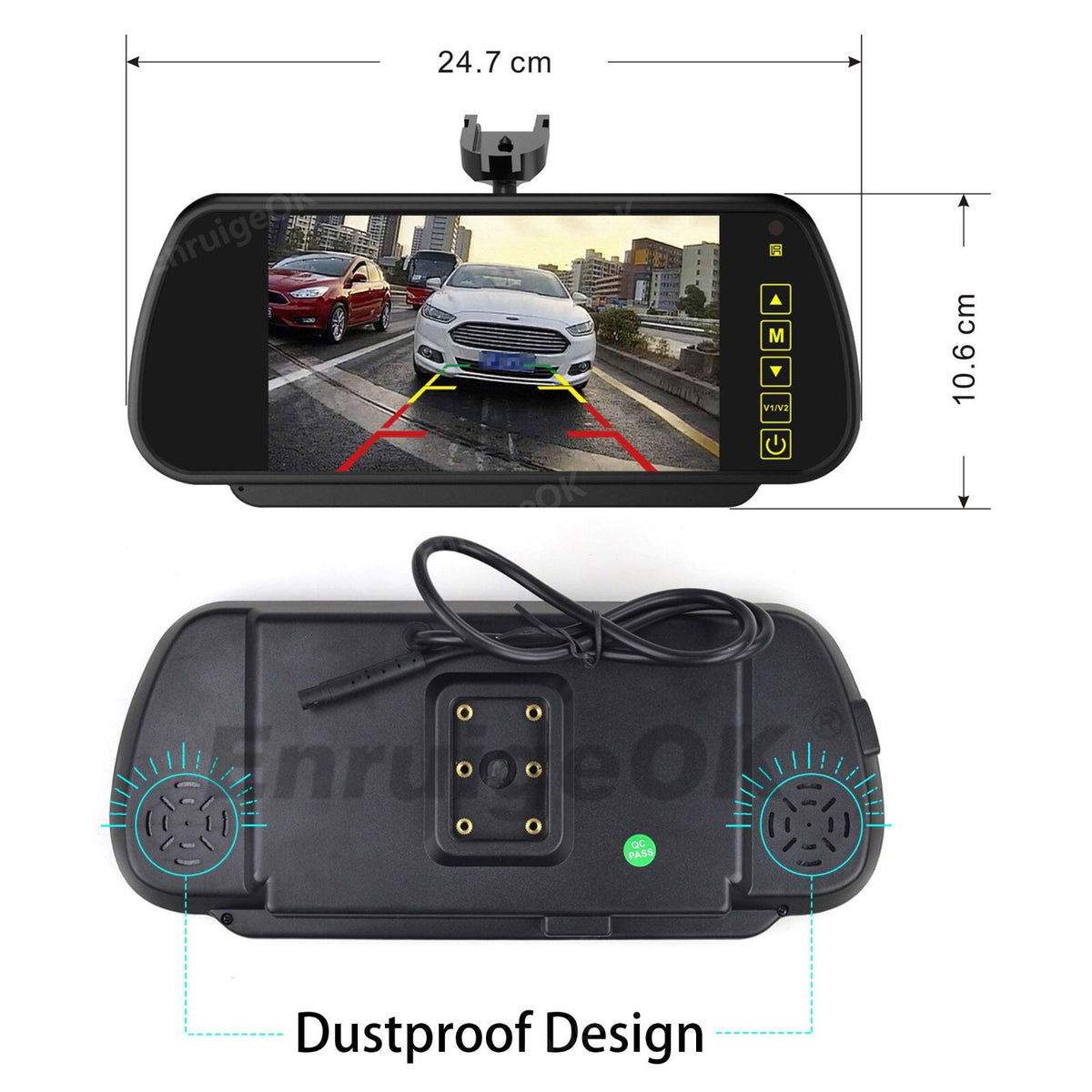 Brake Light Rear View Backup Camera for Ford Transit Custom + 7'' Mirror Monitor12