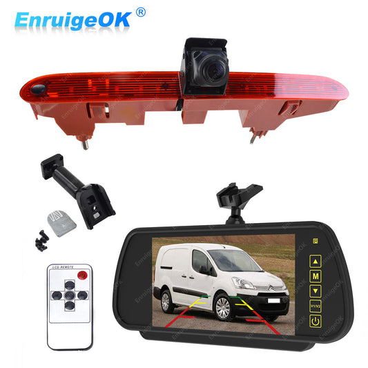 7" Monitor Brake Light Reversing Camera for Citroen Berlingo Peugeot Partner MK20