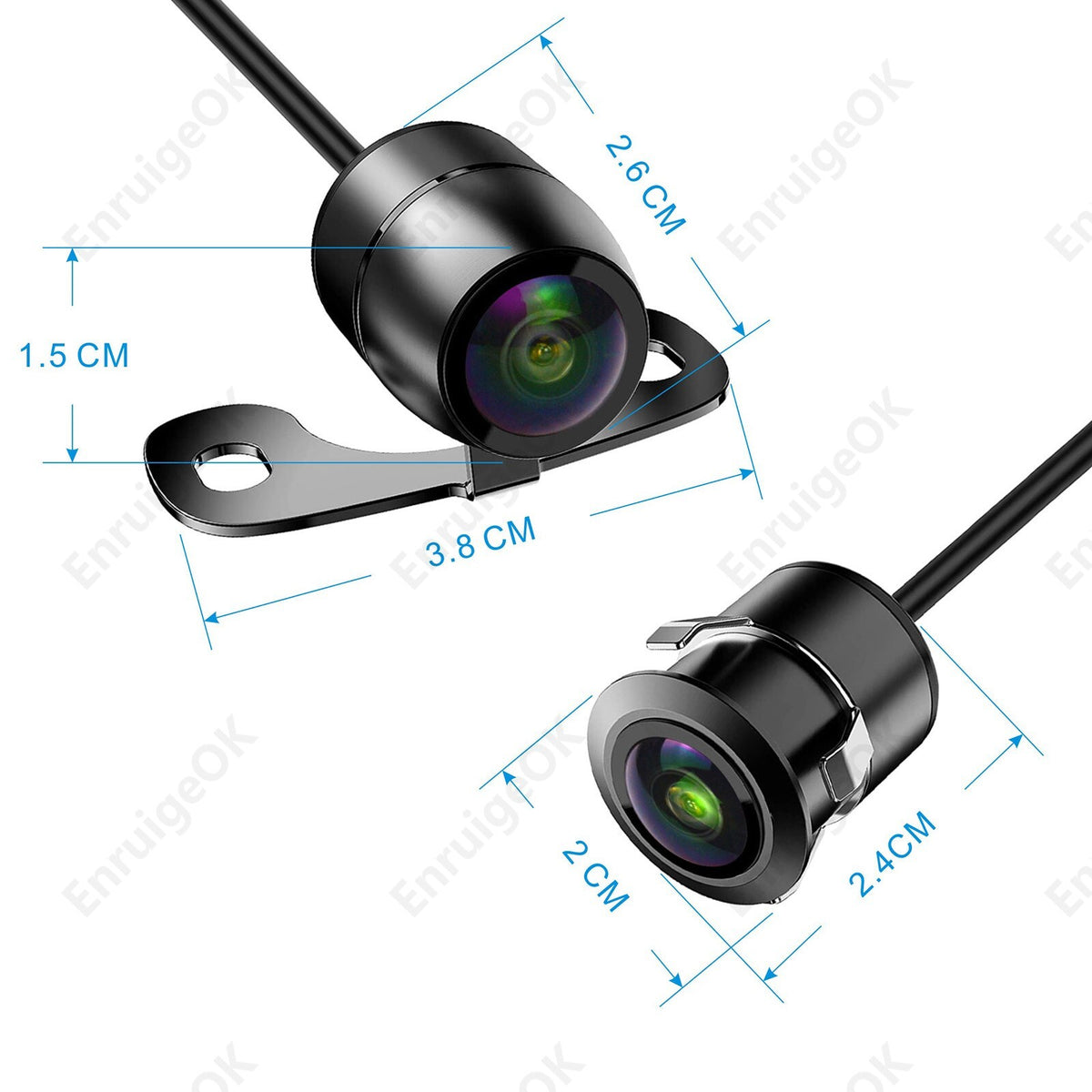 Car Front Rear View Reversing Camera HD Parking Night Vision & 5" Monitor8