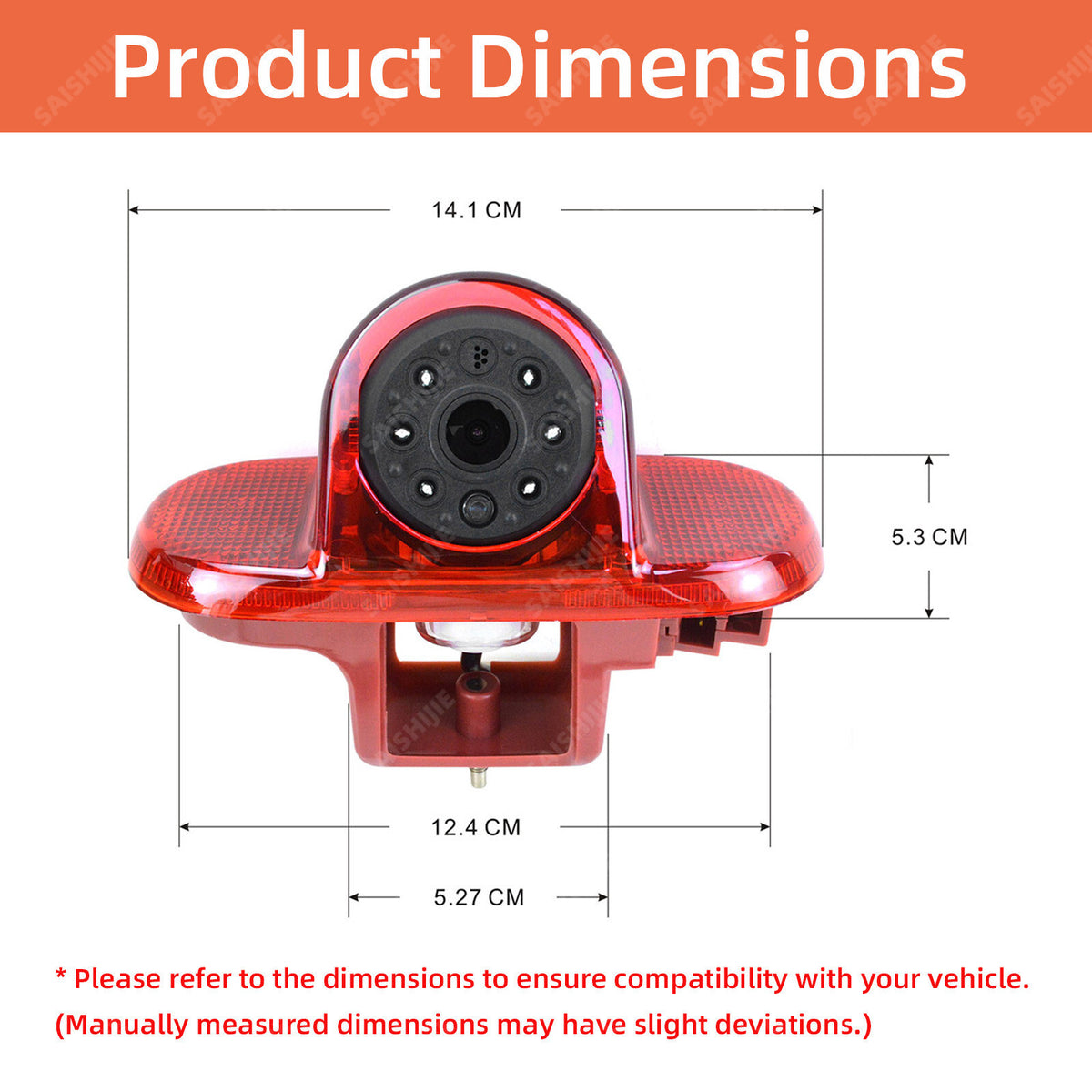 6.86" Monitor & Brake Light Reversing Camera For Renault Trafic Vauxhall Vivaro4