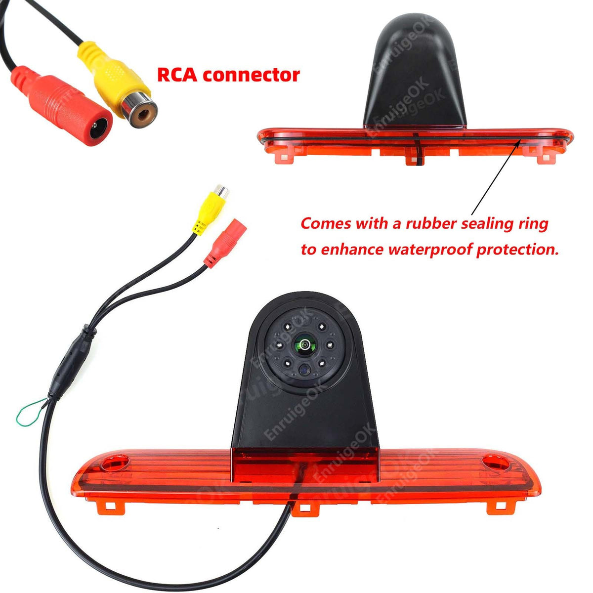 For Peugeot Boxer Fiat Ducato Rear Brake Light Reversing Camera & 6.86'' Monitor8