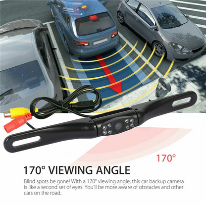 Parking Camera Wide 170° Waterproof Night Vision Car Rear View Reverse Backup3