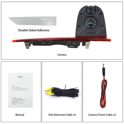 3rd Brake Light Reversing Camera For Ford Transit Custom Double Door (2012-2015)