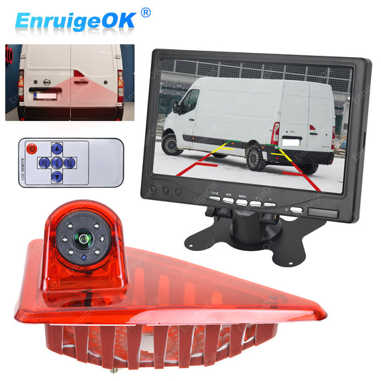 7" Monitor &Rear Brake Light Reversing Camera For Renault Master Vauxhall Nissan0