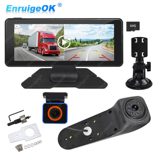 Reverse Camera for MAN TGE VW Crafter MK2 Rear Brake Light & 6.86" Split Monitor0