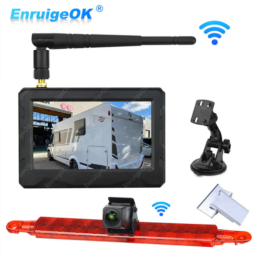 Wireless Universal Brake Light Reverse Camera Kit for Commercial Van0